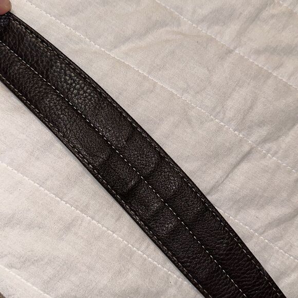 Braciano Metallic Canvas Tan Brown Leather Combo Hobo Shoulder Bag Purse - Picture 9 of 16